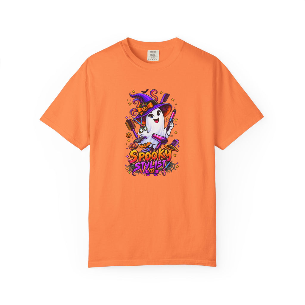Spooky Stylist Halloween Tee – Adult Unisex Beauty Salon Party Shirt
