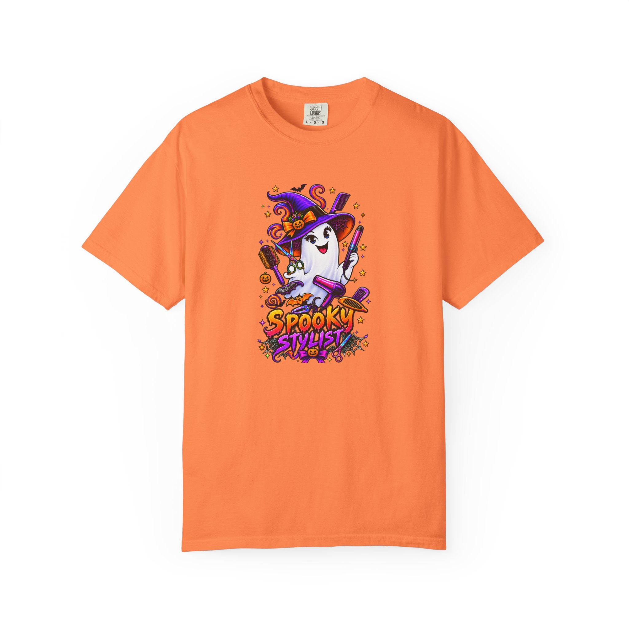 Spooky Stylist Halloween Tee – Adult Unisex Beauty Salon Party Shirt