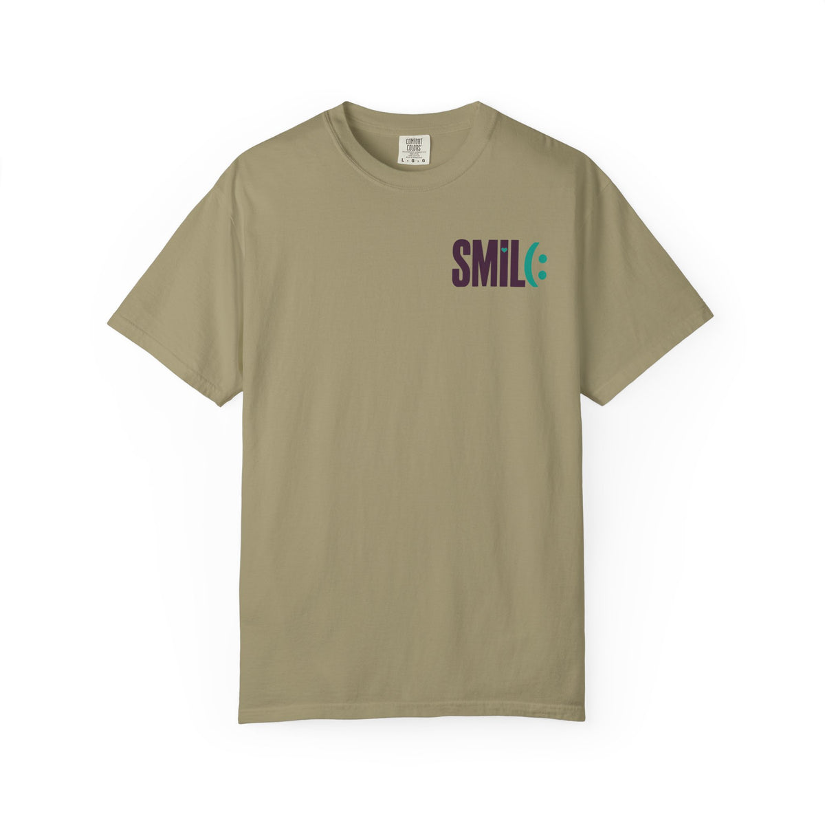 SMILE IT’S FREE! Front and Back Garment-Dyed Tee
