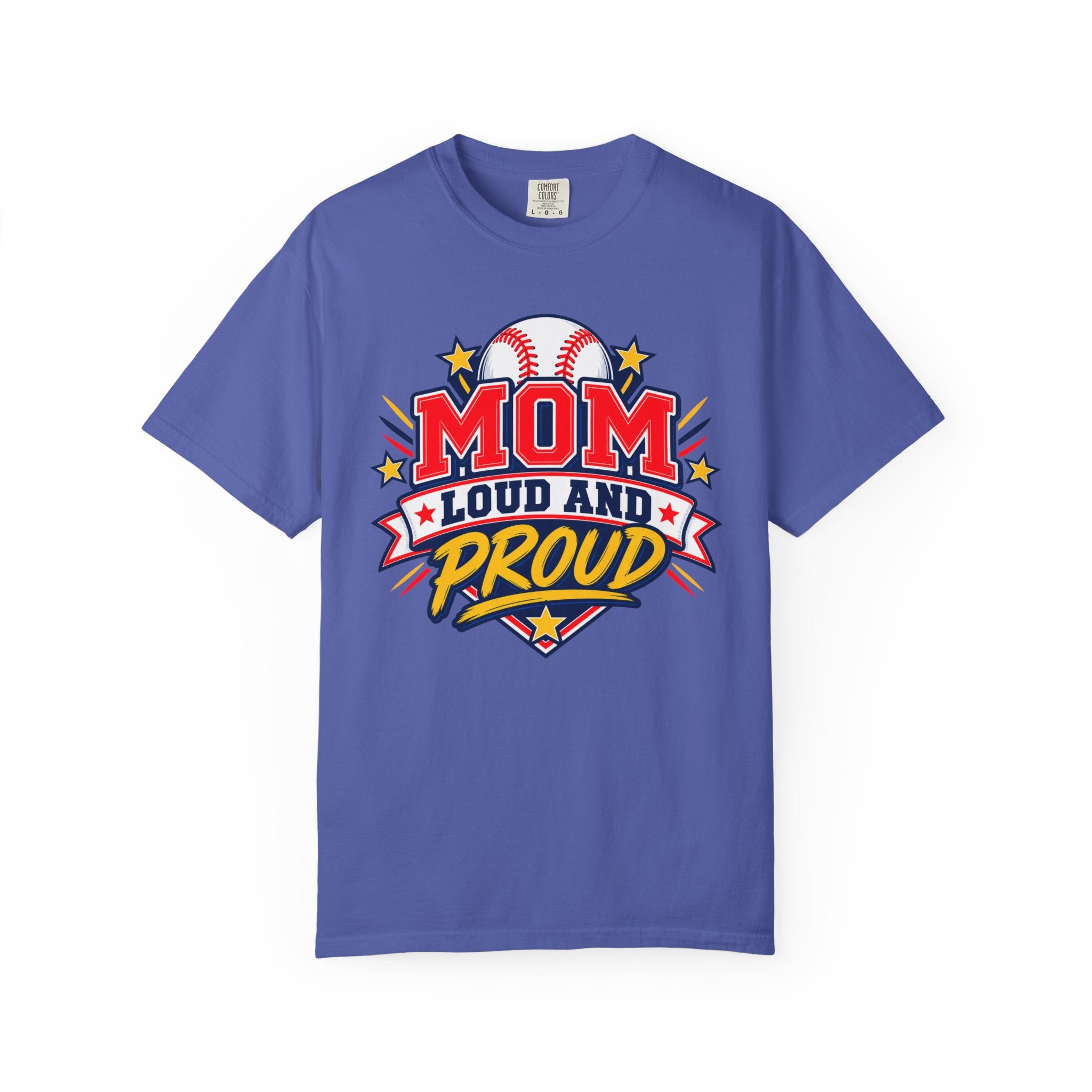 Baseball Mom Loud and Proud Comfort Colors® Tee ⚾️💙