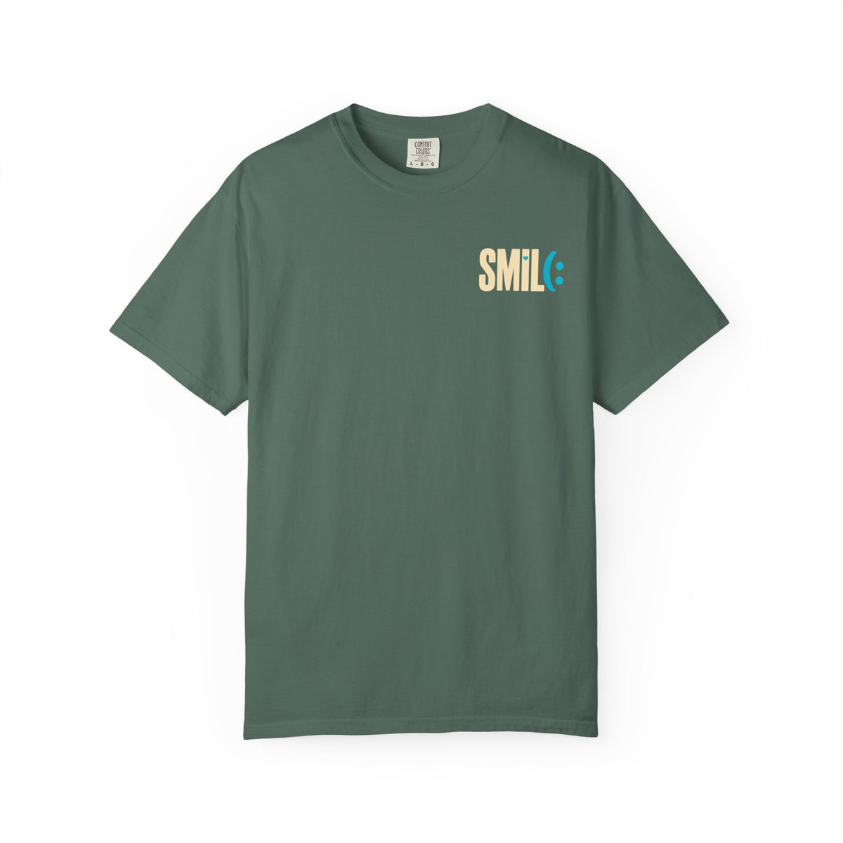 SMILE IT’S FREE! Front and Back Garment-Dyed Tee
