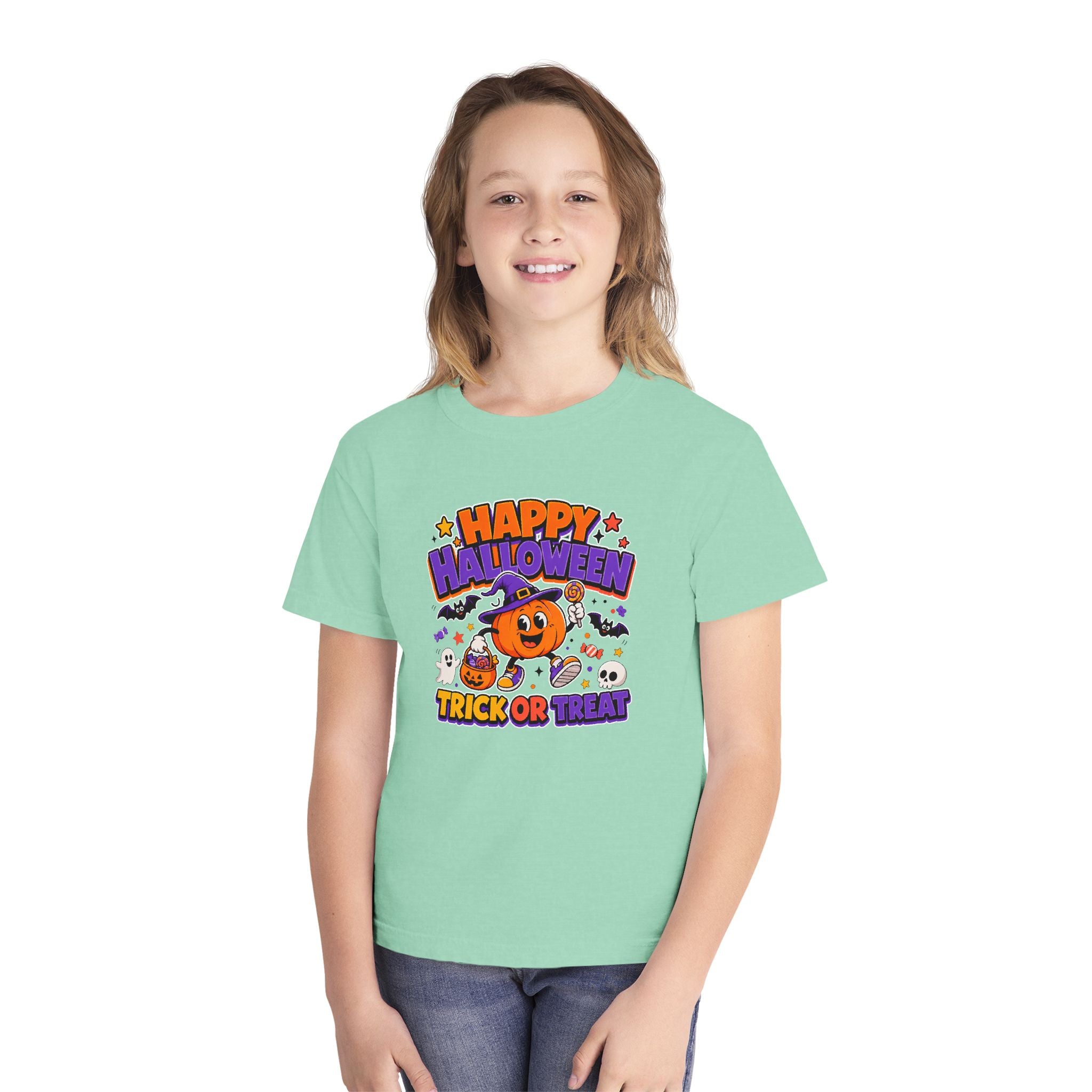 Happy Halloween Youth Trick-or-Treat Retro Tee 🎃✨