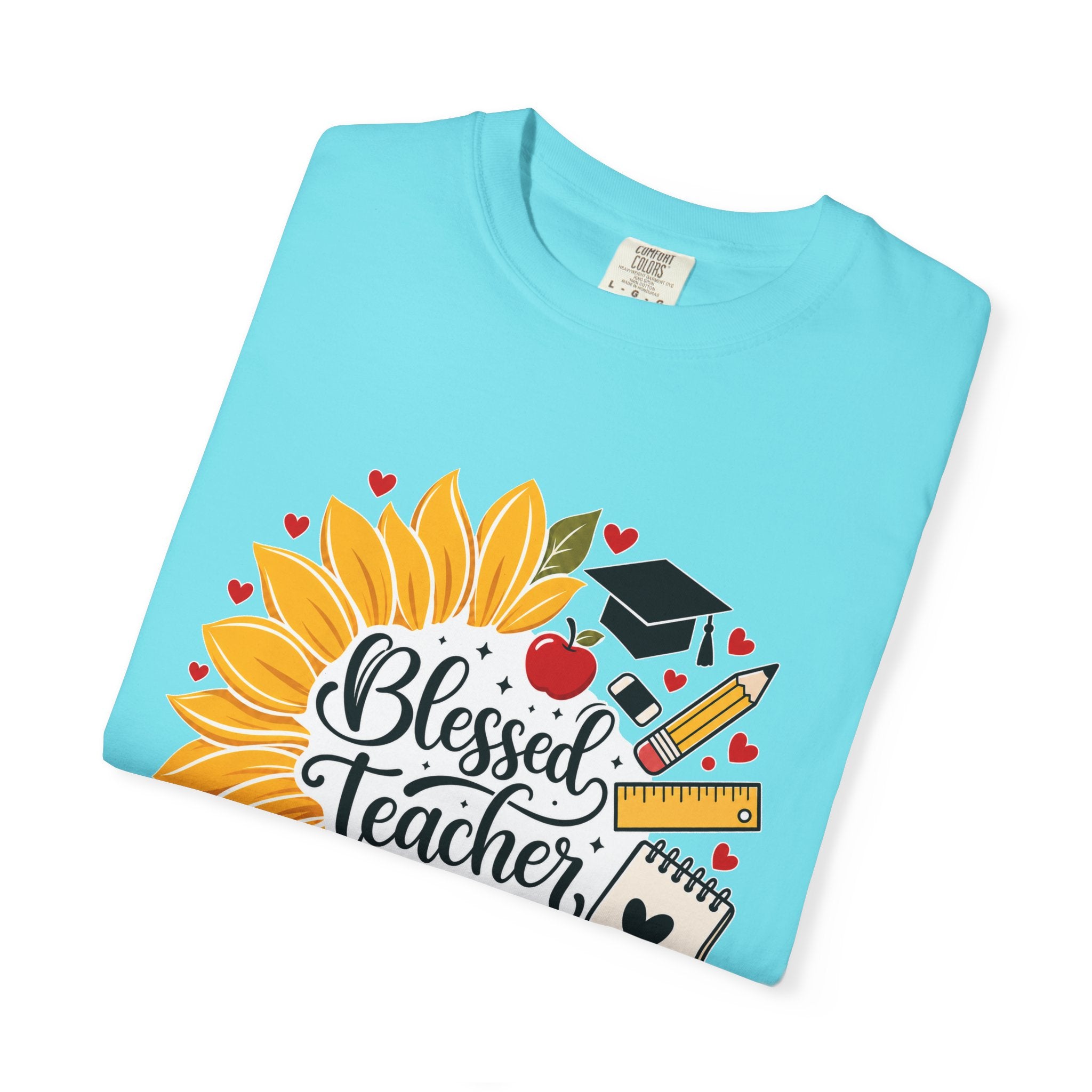 Blessed Teacher Heavyweight Tee 🌻📚✏️