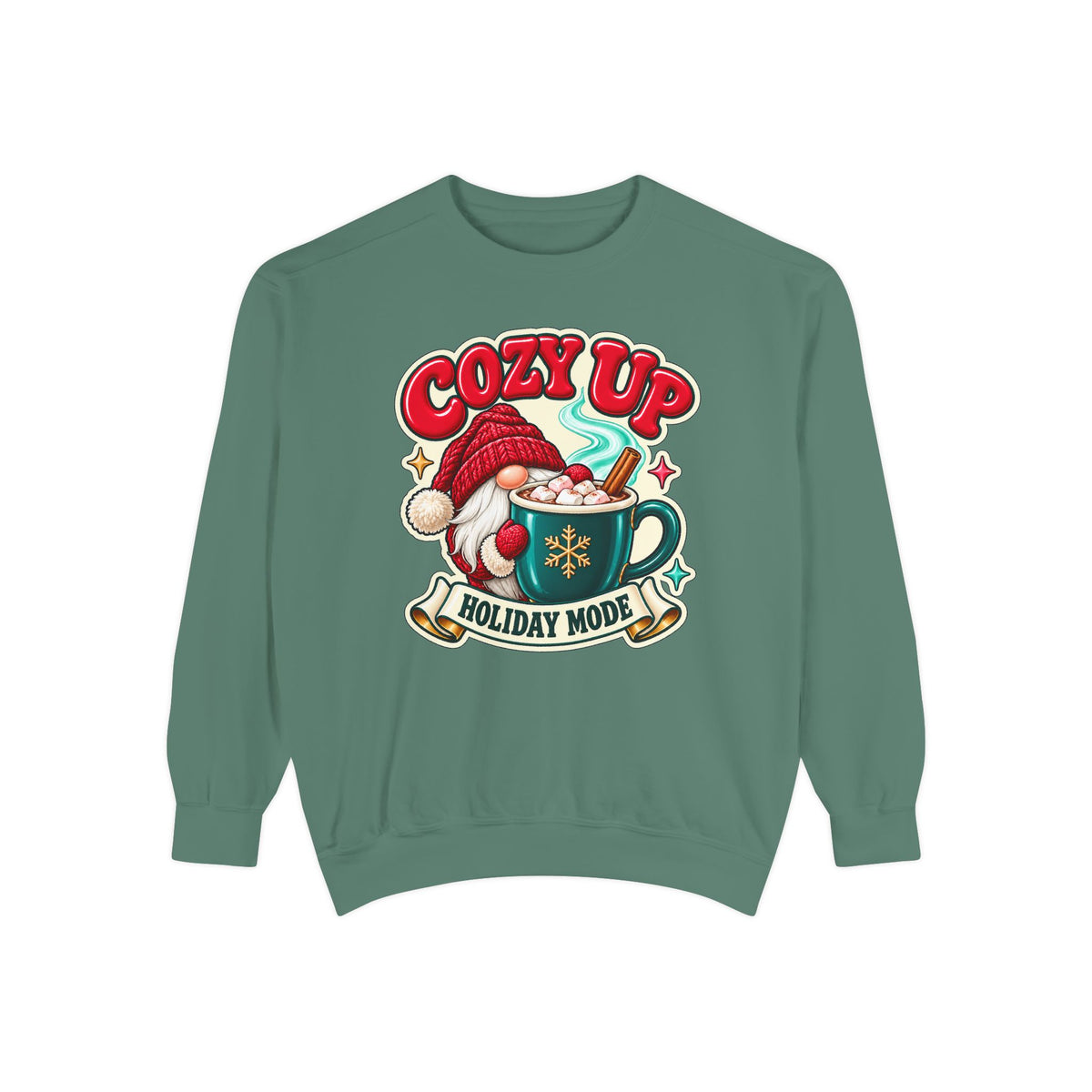 Cozy Up Christmas Mode Gnome Cocoa Sweatshirt