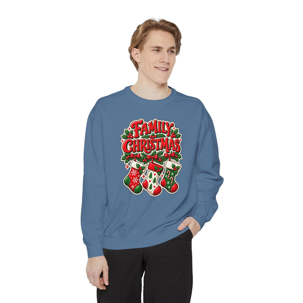 Family Christmas Stocking Holiday Sweatshirt