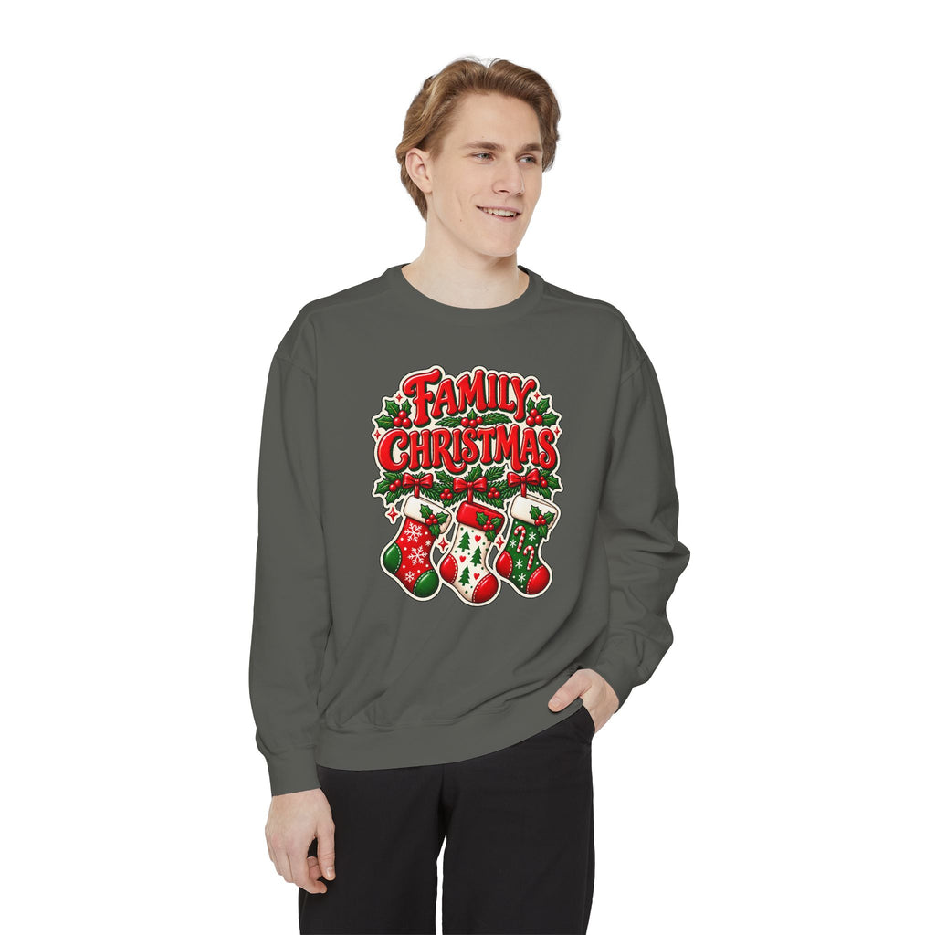 Family Christmas Stocking Holiday Sweatshirt