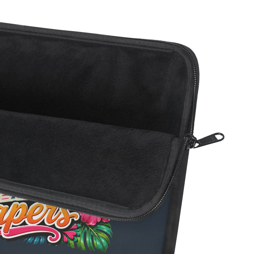 Collect Moments, Not Papers - Deep Passport Laptop and iPad Sleeve