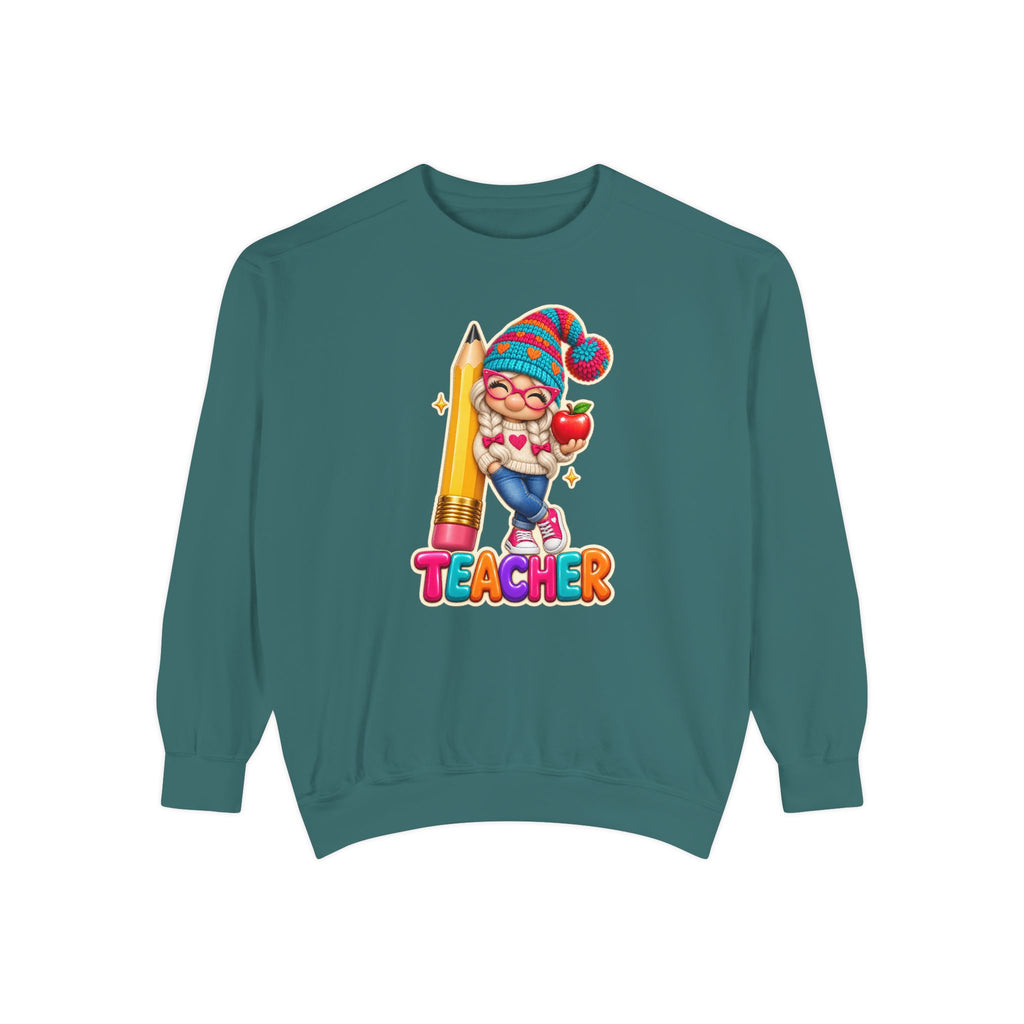 Gnome Teacher Classroom Christmas Holiday Sweatshirt