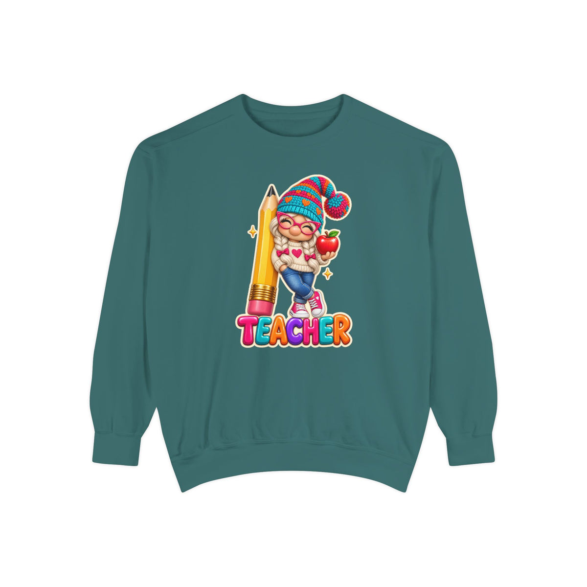 Gnome Teacher Classroom Christmas Holiday Sweatshirt