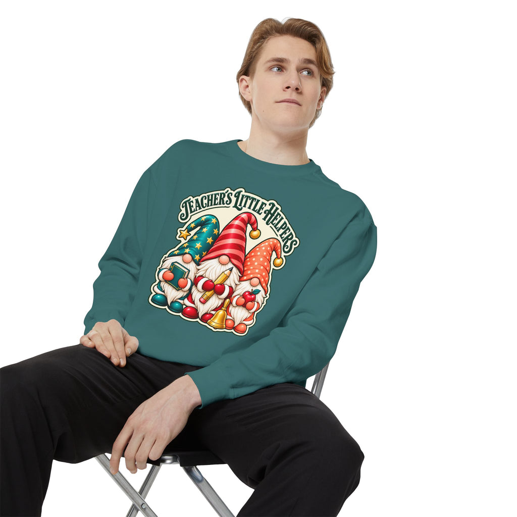 Teachers Little Helpers Gnome Christmas Sweatshirt