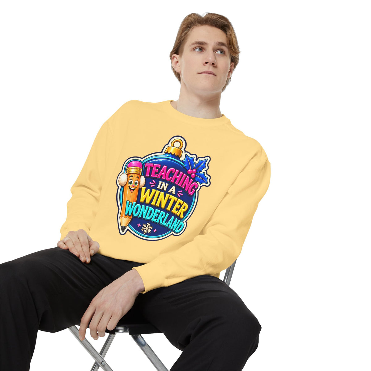 Teaching in a Winter Wonderland Christmas Sweatshirt