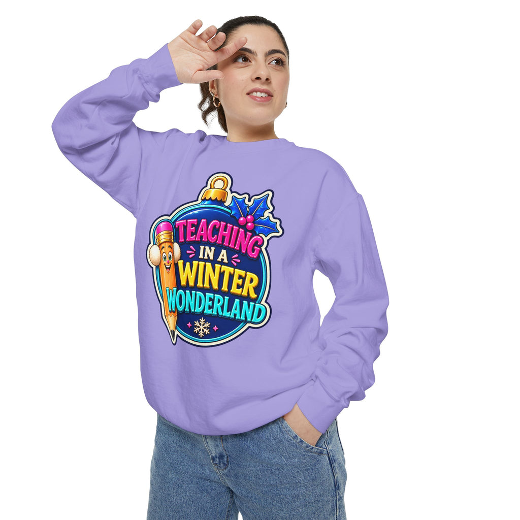 Teaching in a Winter Wonderland Christmas Sweatshirt