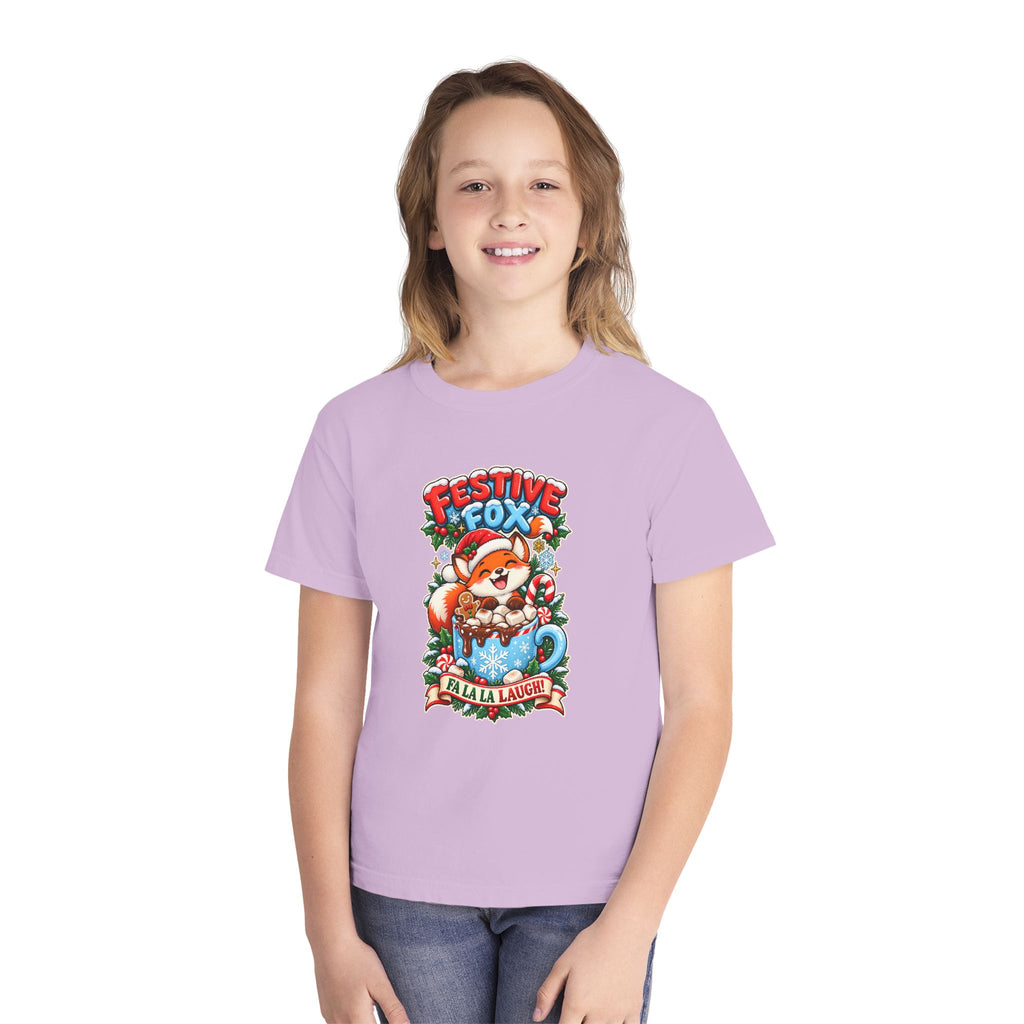 Festive Fox “Fala La Laugh!” Youth Christmas Tee