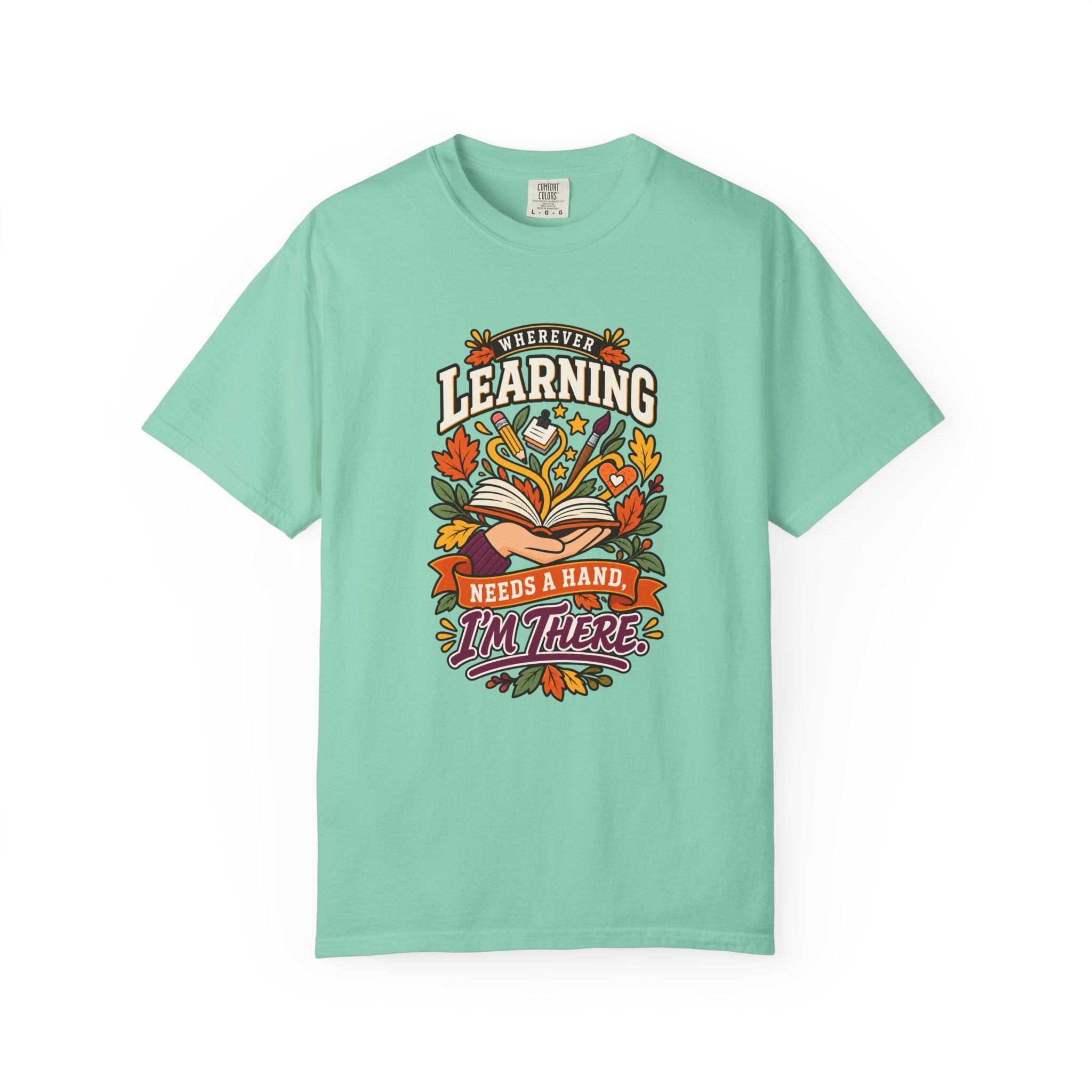 Wherever Learning Needs a Hand Teacher Heavyweight Tee 🍎📚