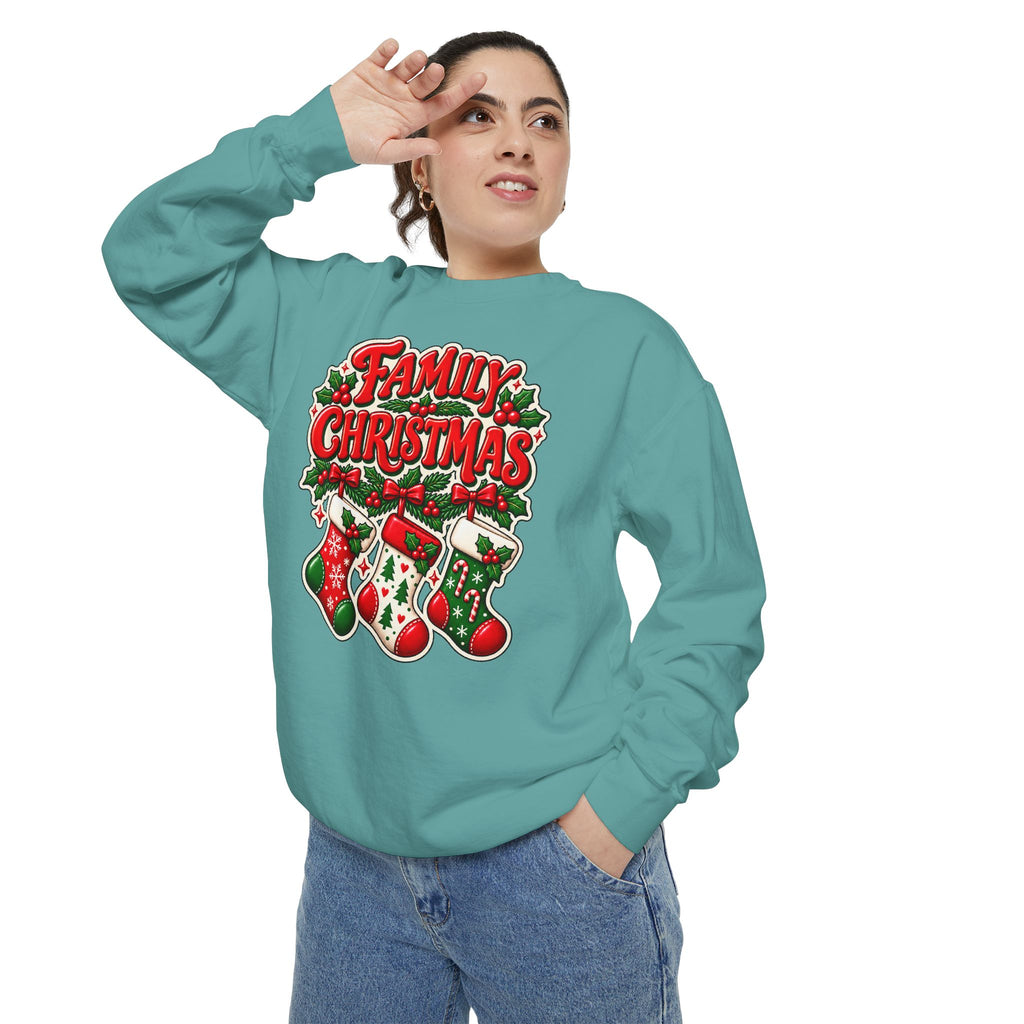 Family Christmas Stocking Holiday Sweatshirt