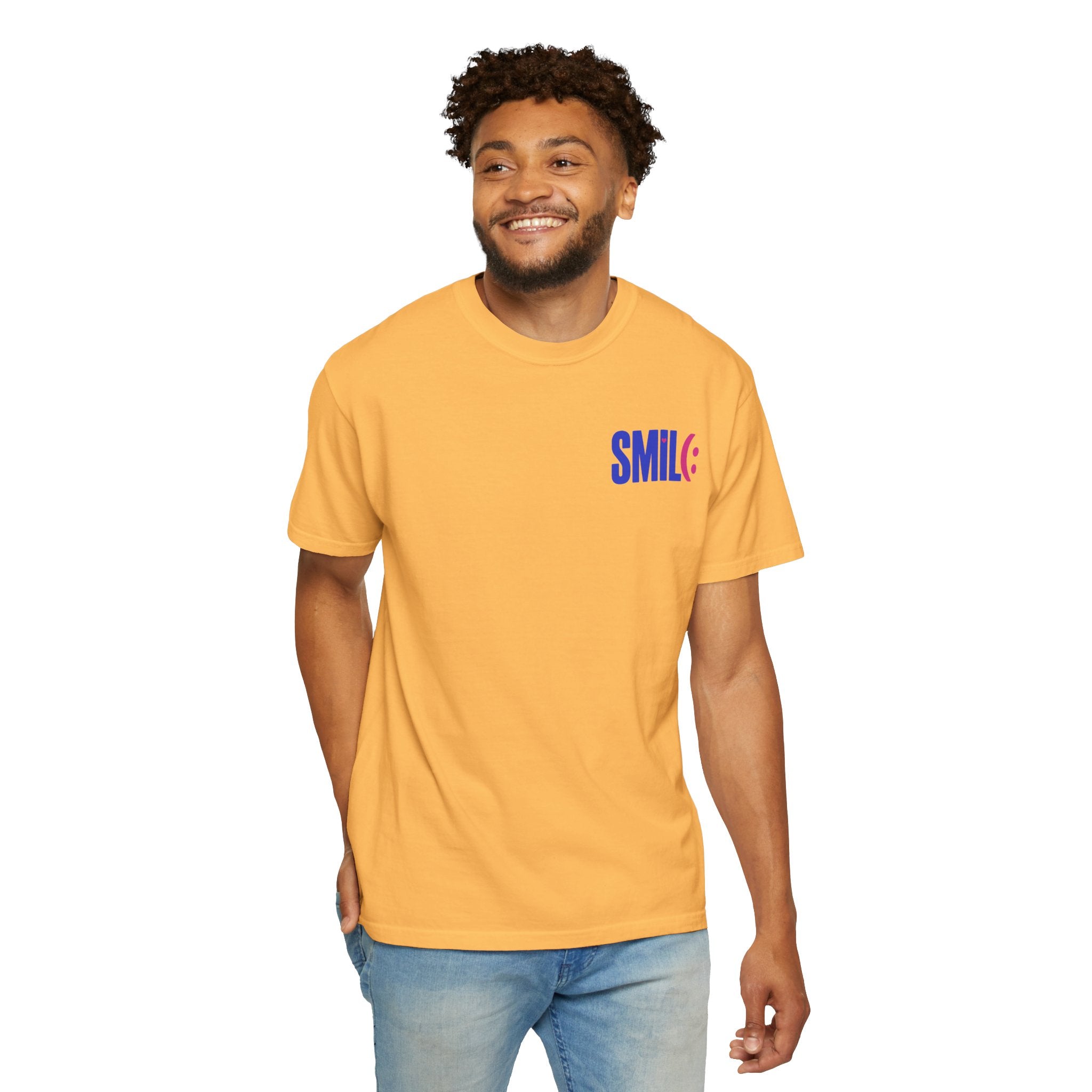 SMIL(: It’s Free Garment-Dyed Graphic Tee