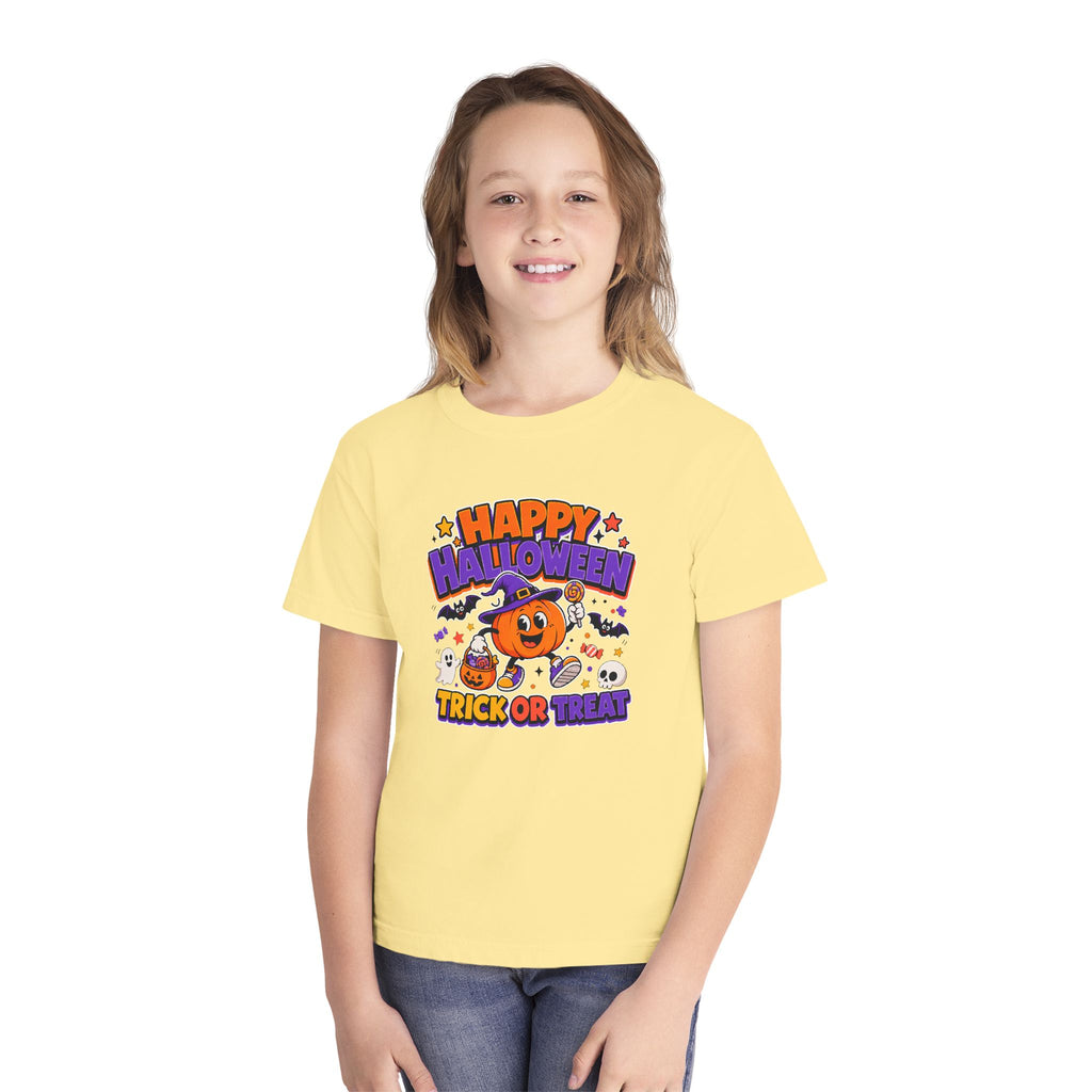 Happy Halloween Youth Trick-or-Treat Retro Tee 🎃✨