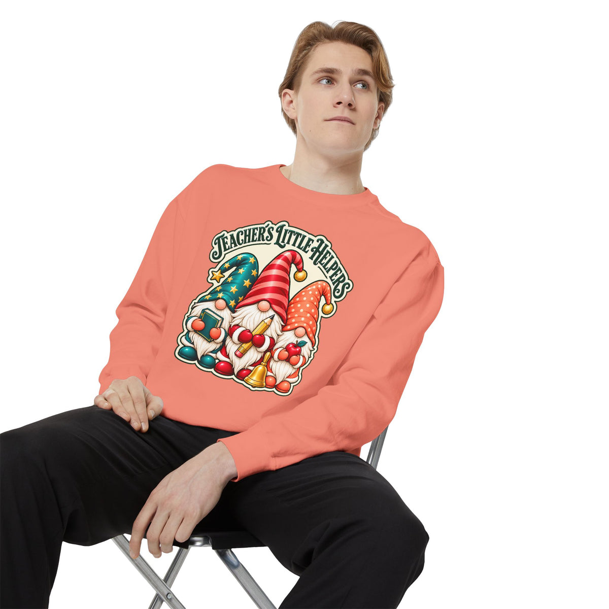 Teachers Little Helpers Gnome Christmas Sweatshirt