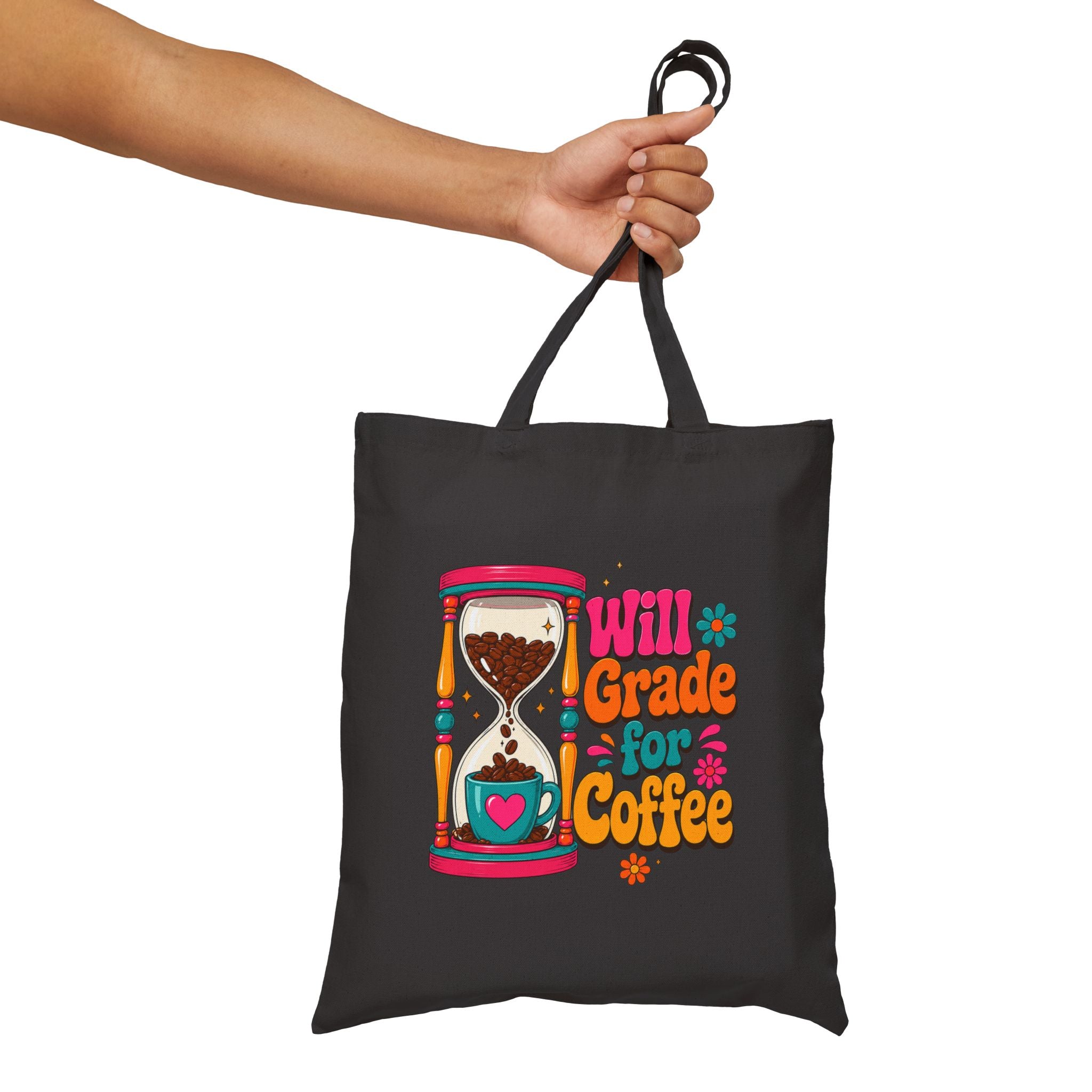 Will Grade for Coffee Retro - Canvas Tote Bag
