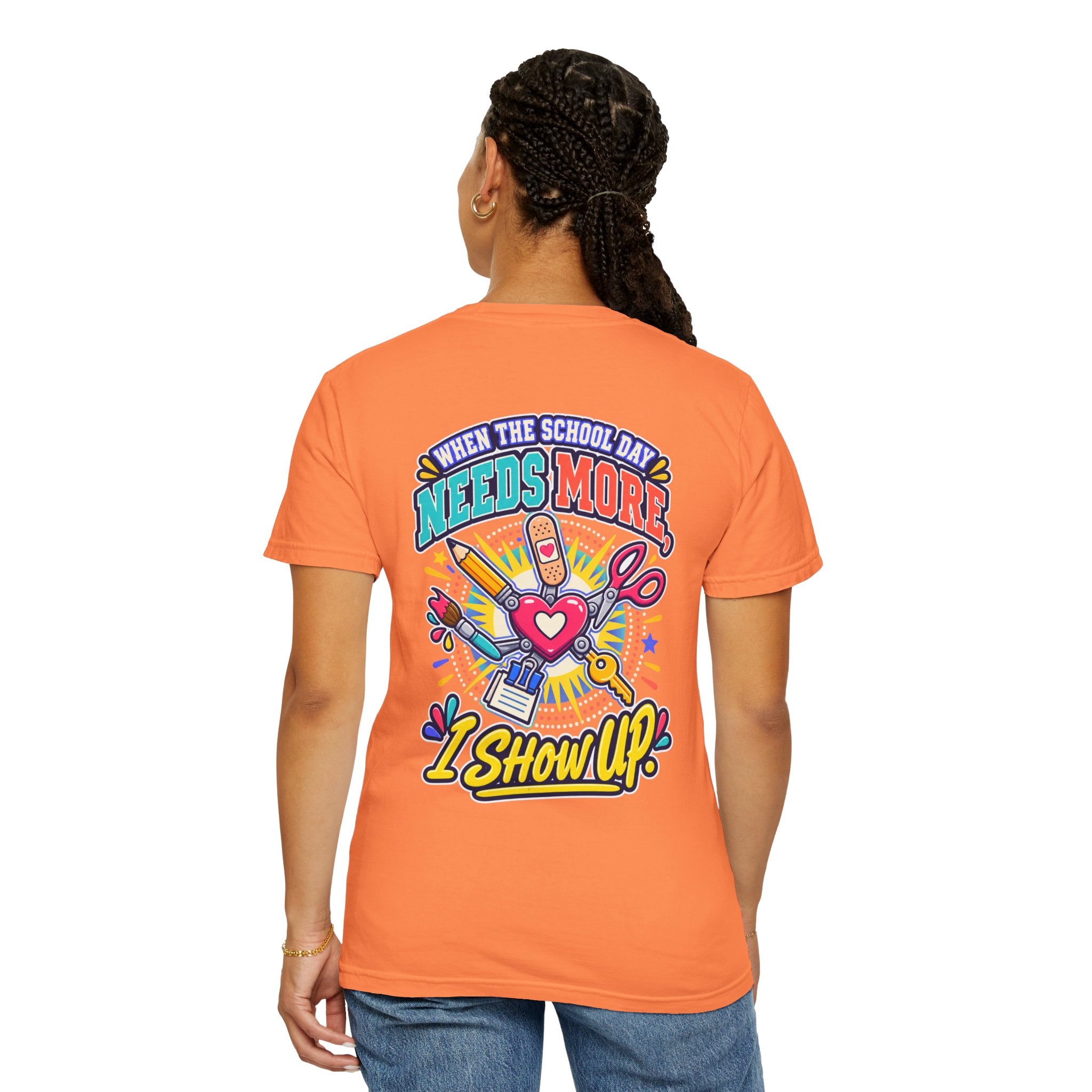 Here to Help School Support Staff Comfort Colors® Tee 🍎✏️
