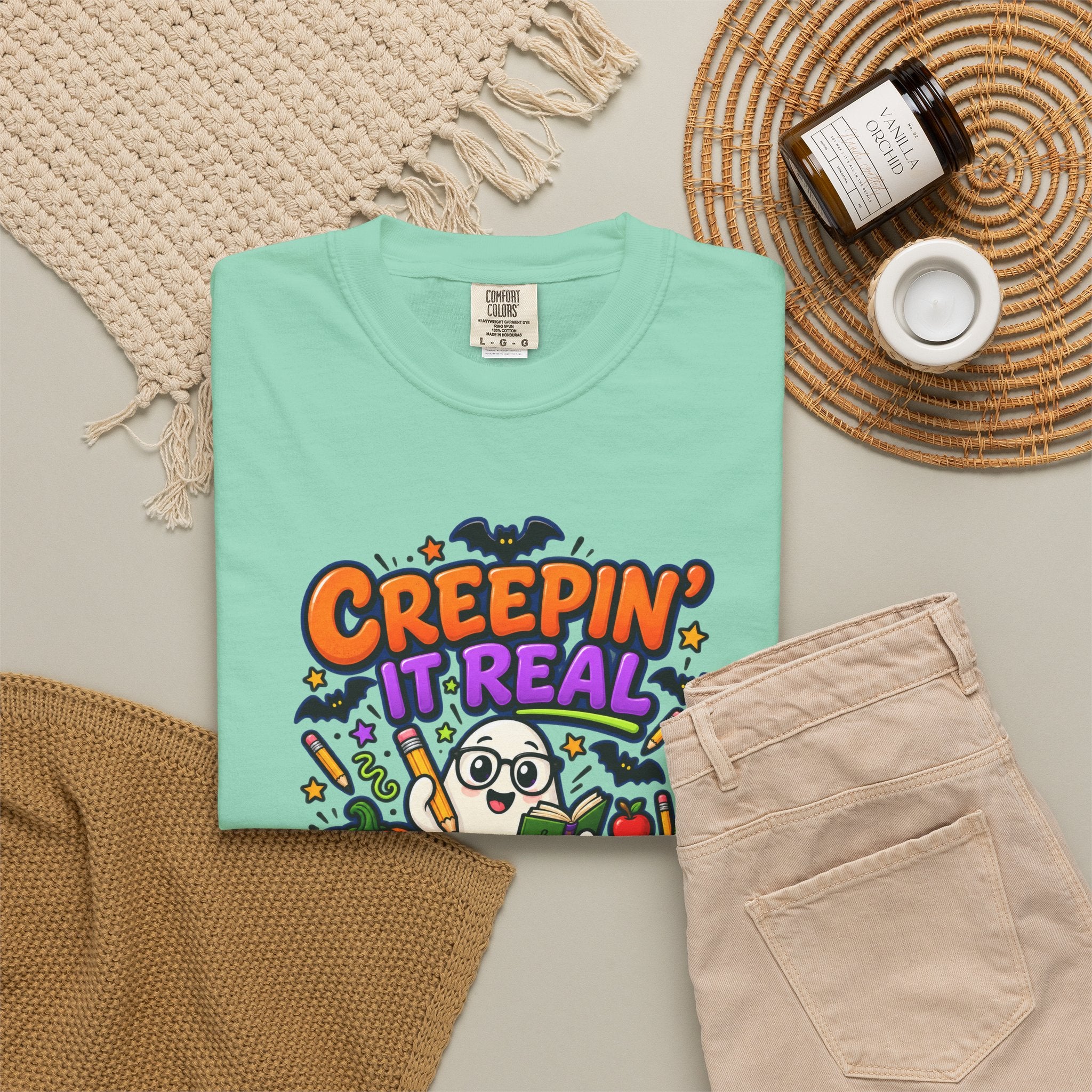 Creepin' It Real in the Classroom Halloween T-Shirt