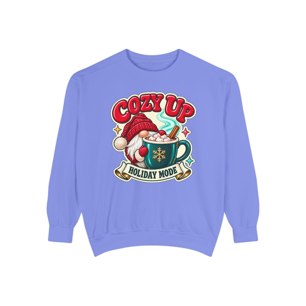 Cozy Up Christmas Mode Gnome Cocoa Sweatshirt