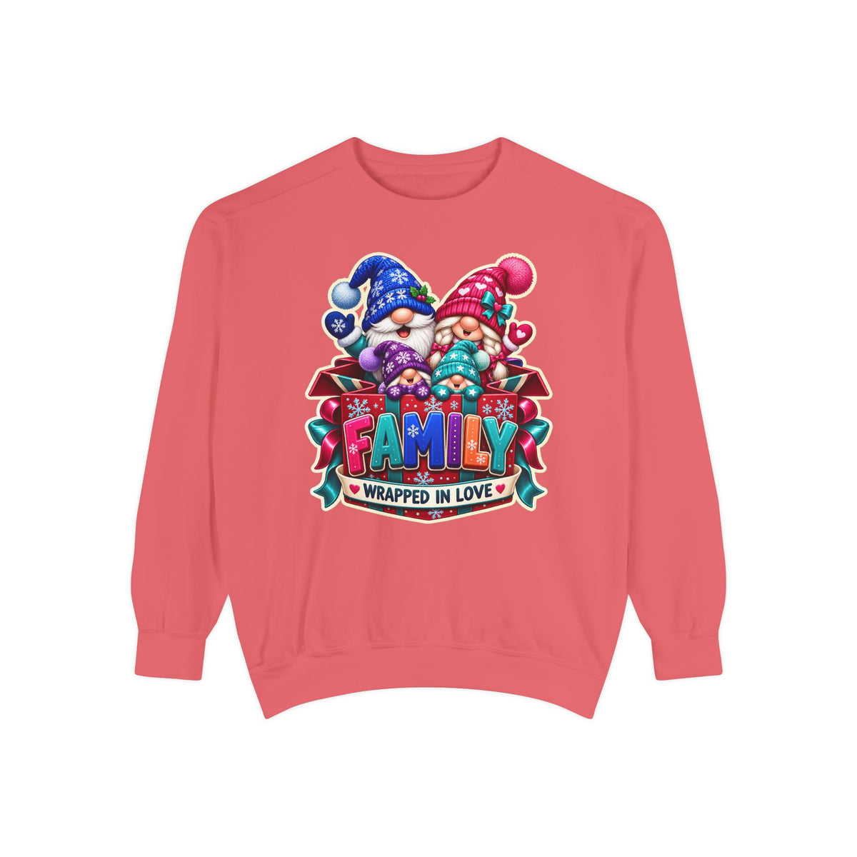 Family Wrapped in Gnome Love Christmas Sweatshirt