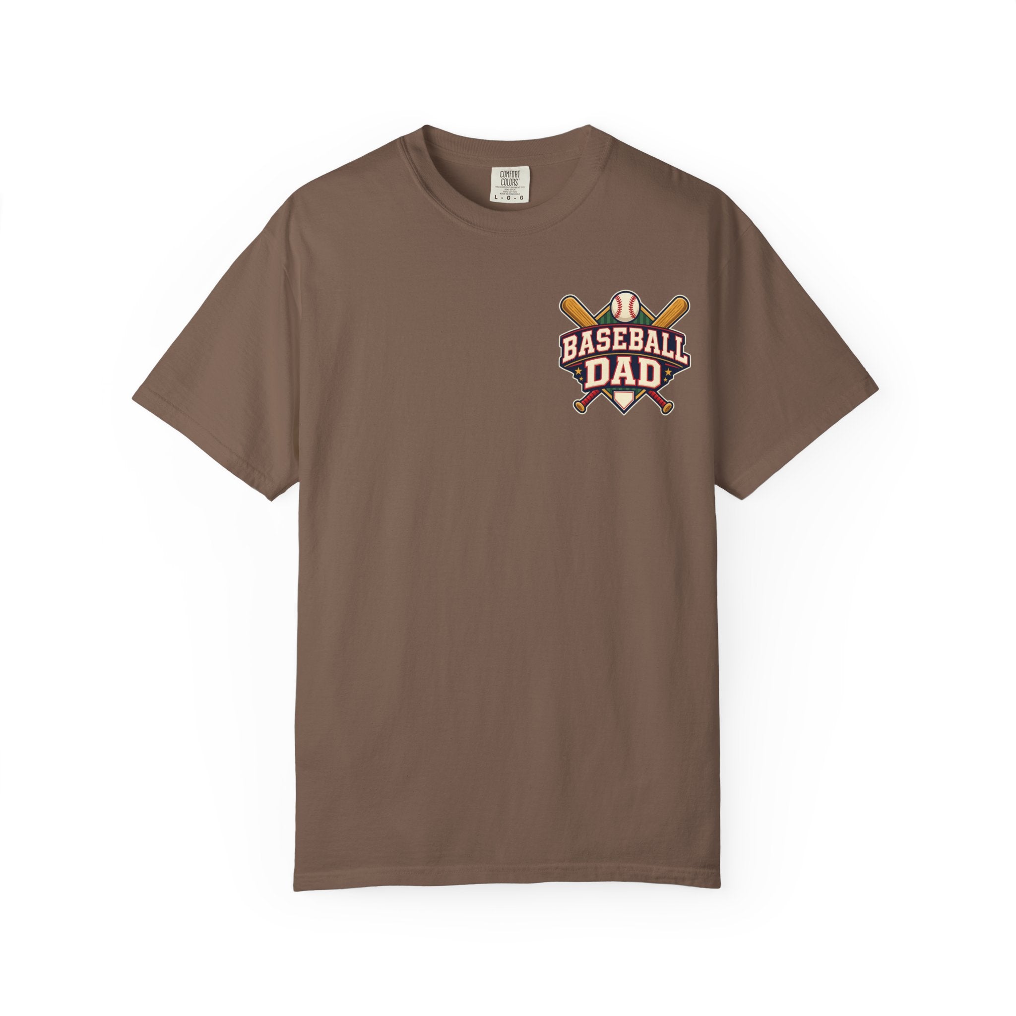 Vintage Baseball Dad Comfort Colors® Front and Back Tee ⚾