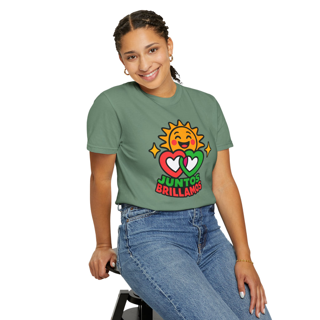 Juntos Brillamos Latino Heritage Heavyweight Tee ☀️❤️