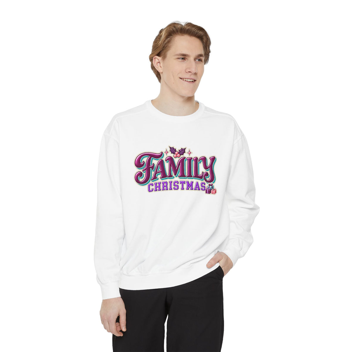 Family Christmas Retro Holiday Sweatshirt