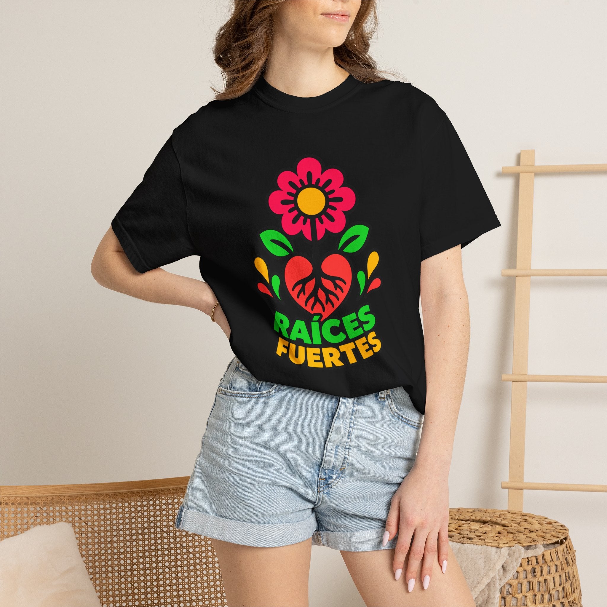 Raíces Fuertes Latino Heritage Heavyweight Tee 🌺❤️