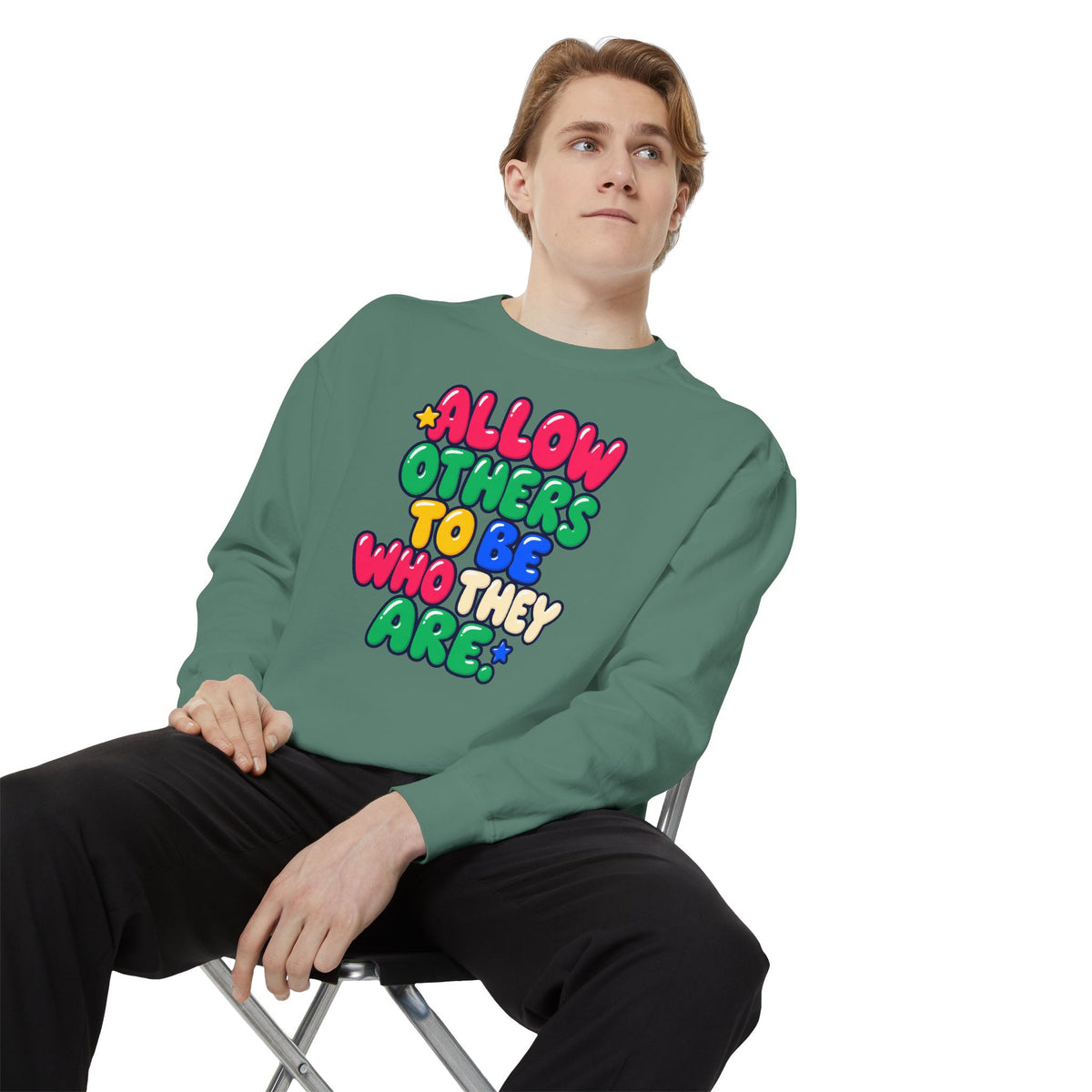 Allow Others to Be Who They Are Sweatshirt | Kindness & Acceptance Crewneck 🌼💛
