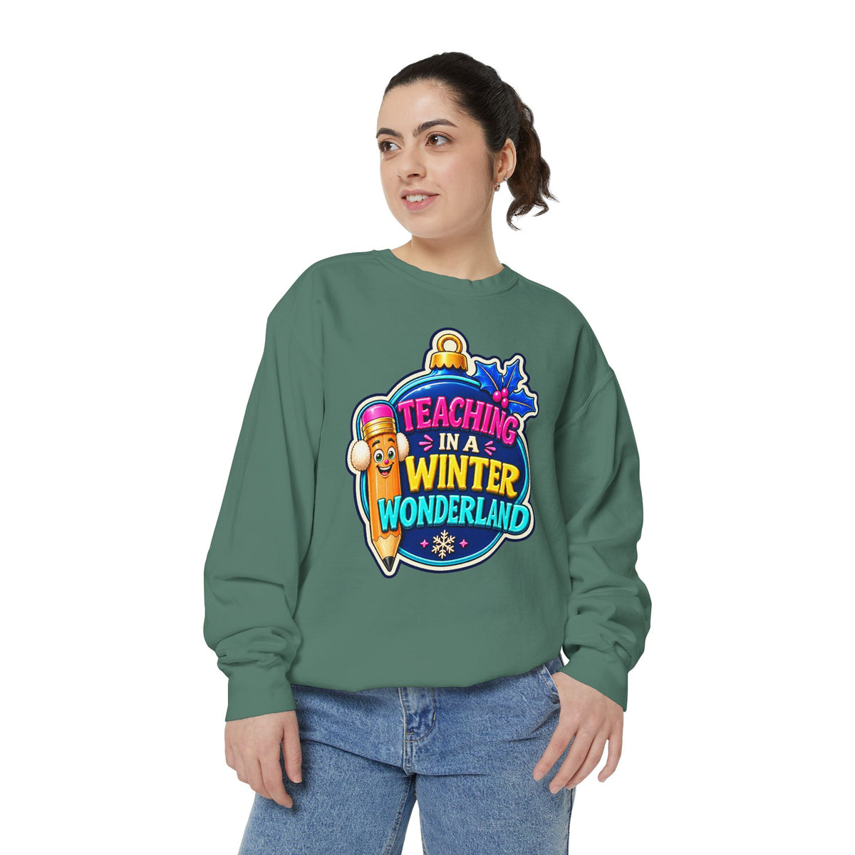 Teaching in a Winter Wonderland Christmas Sweatshirt