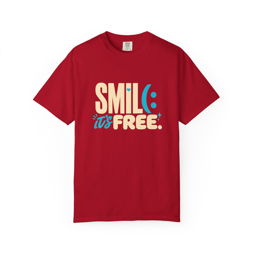 SMIL(: It’s Free Garment-Dyed Graphic Tee