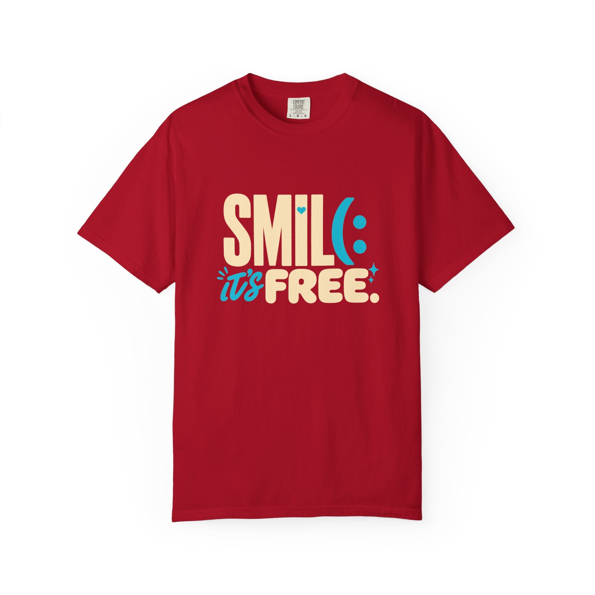 SMIL(: It’s Free Garment-Dyed Graphic Tee