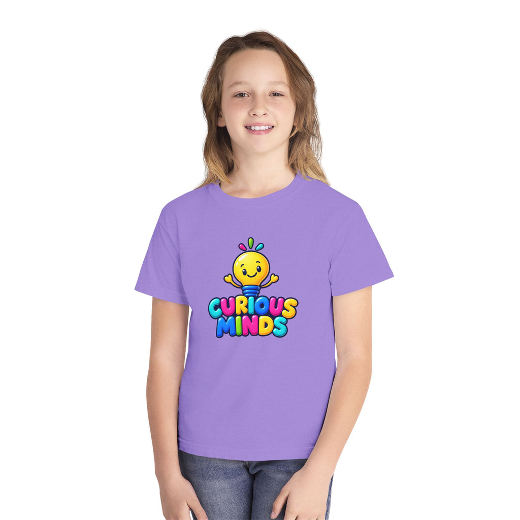 💡 Curious Minds Kids Tee Colorful Happy Character