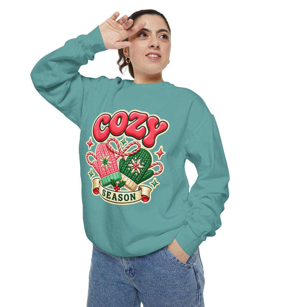Cozy Season Christmas Sweatshirt 🧤🎄☕️