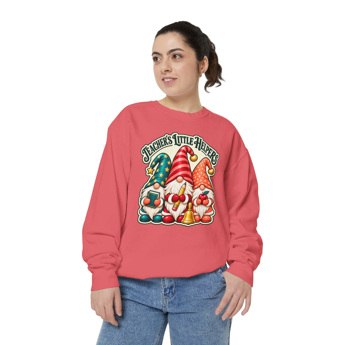 Teachers Little Helpers Gnome Christmas Sweatshirt