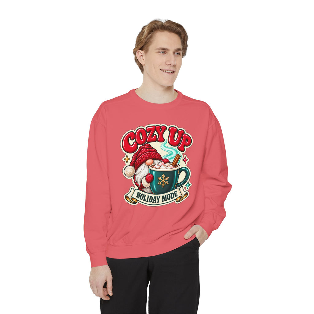 Cozy Up Christmas Mode Gnome Cocoa Sweatshirt