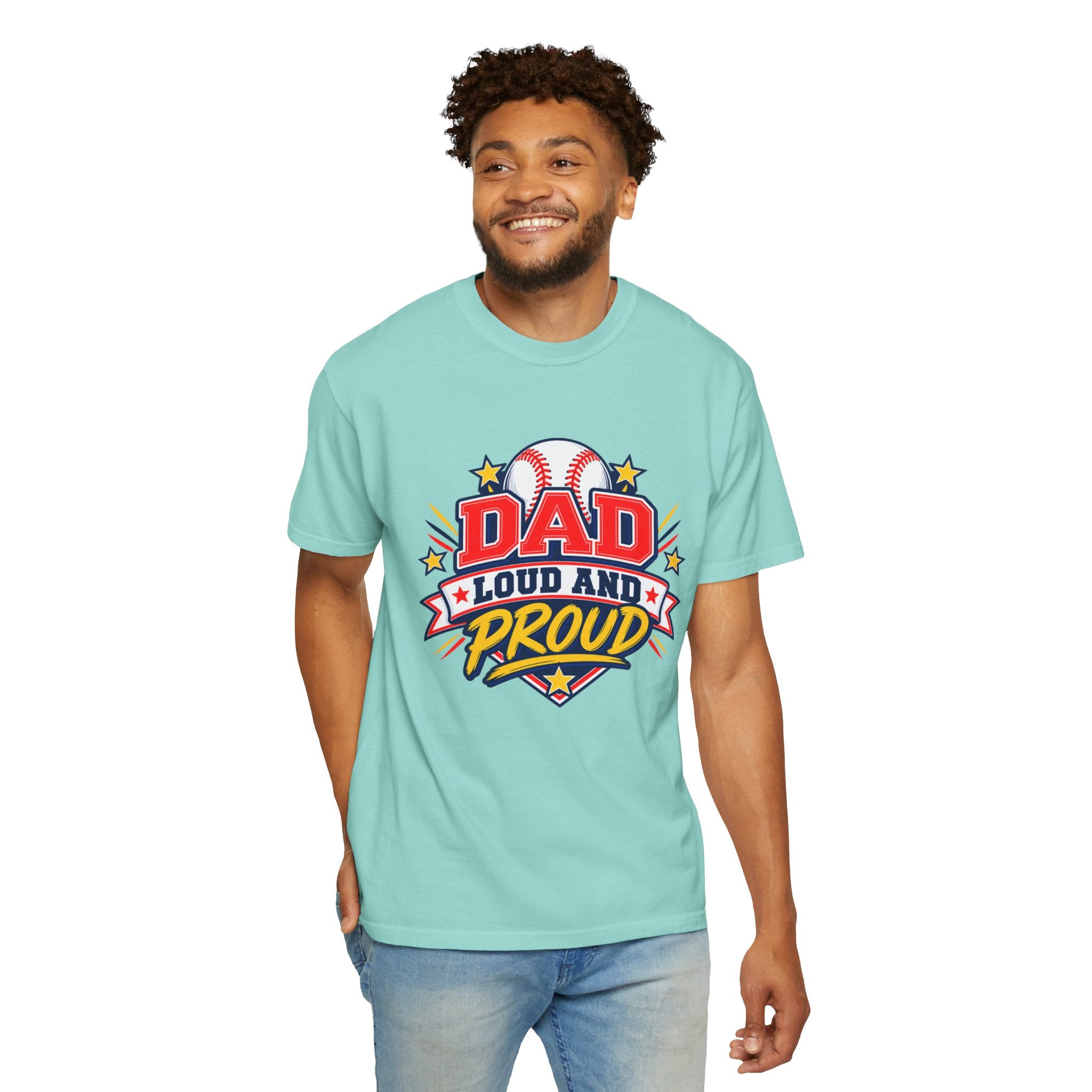 Baseball Dad Loud and Proud Comfort Colors® Tee ⚾️⭐