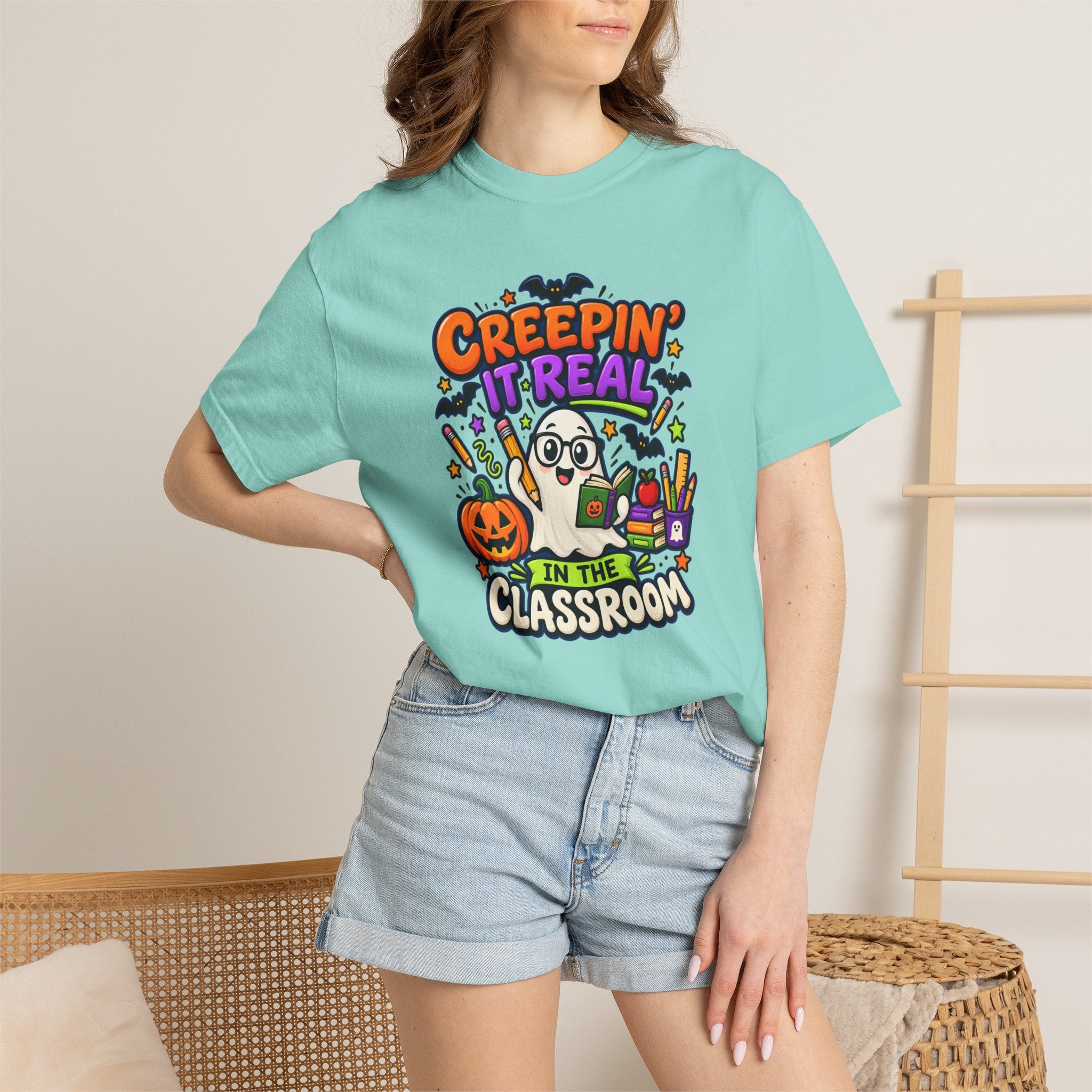 Creepin' It Real in the Classroom Halloween T-Shirt