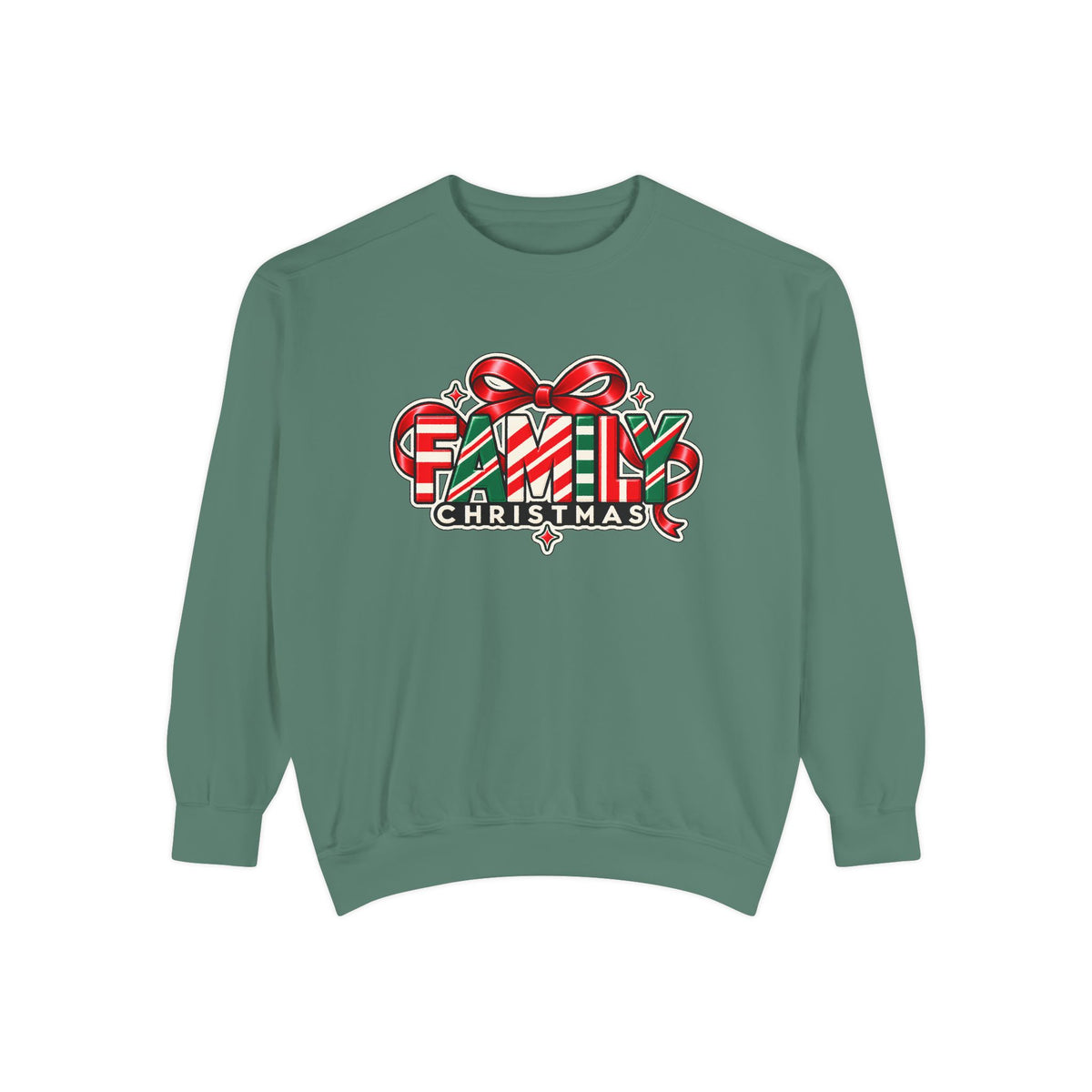 Family Christmas Candy Cane Holiday Sweatshirt