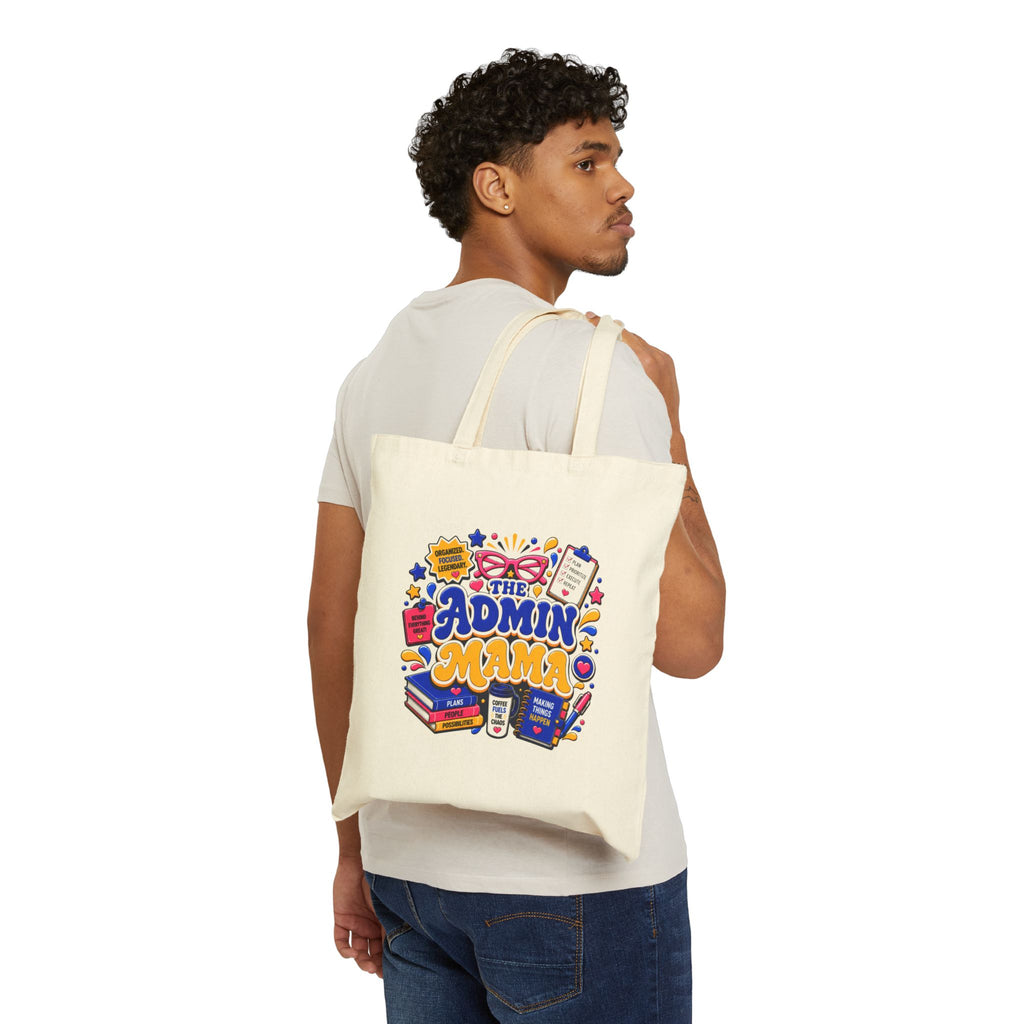 Admin Mama – Funny Office Administrator Gift - Canvas Tote Bag