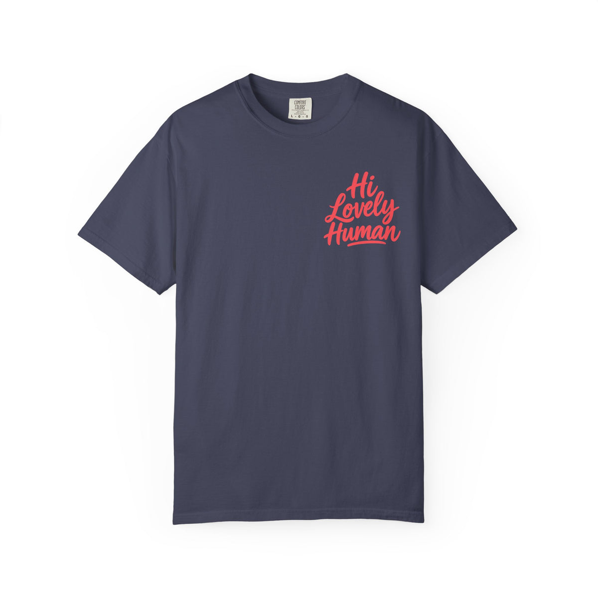 Hi Lovely Human Navy Garment-Dyed Comfort Colors® T-Shirt