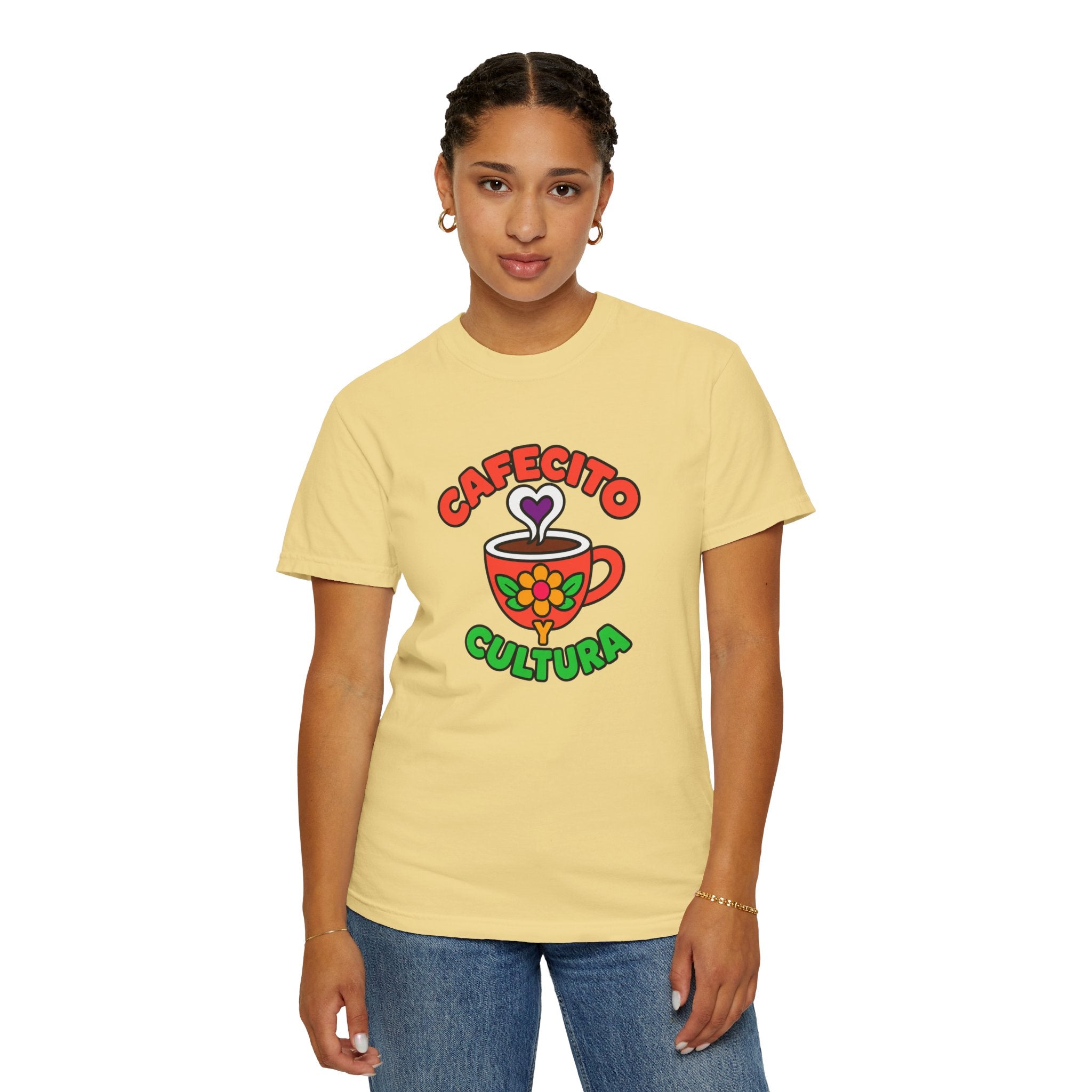 Cafecito Y Cultura Heavyweight Tee ☕🌼