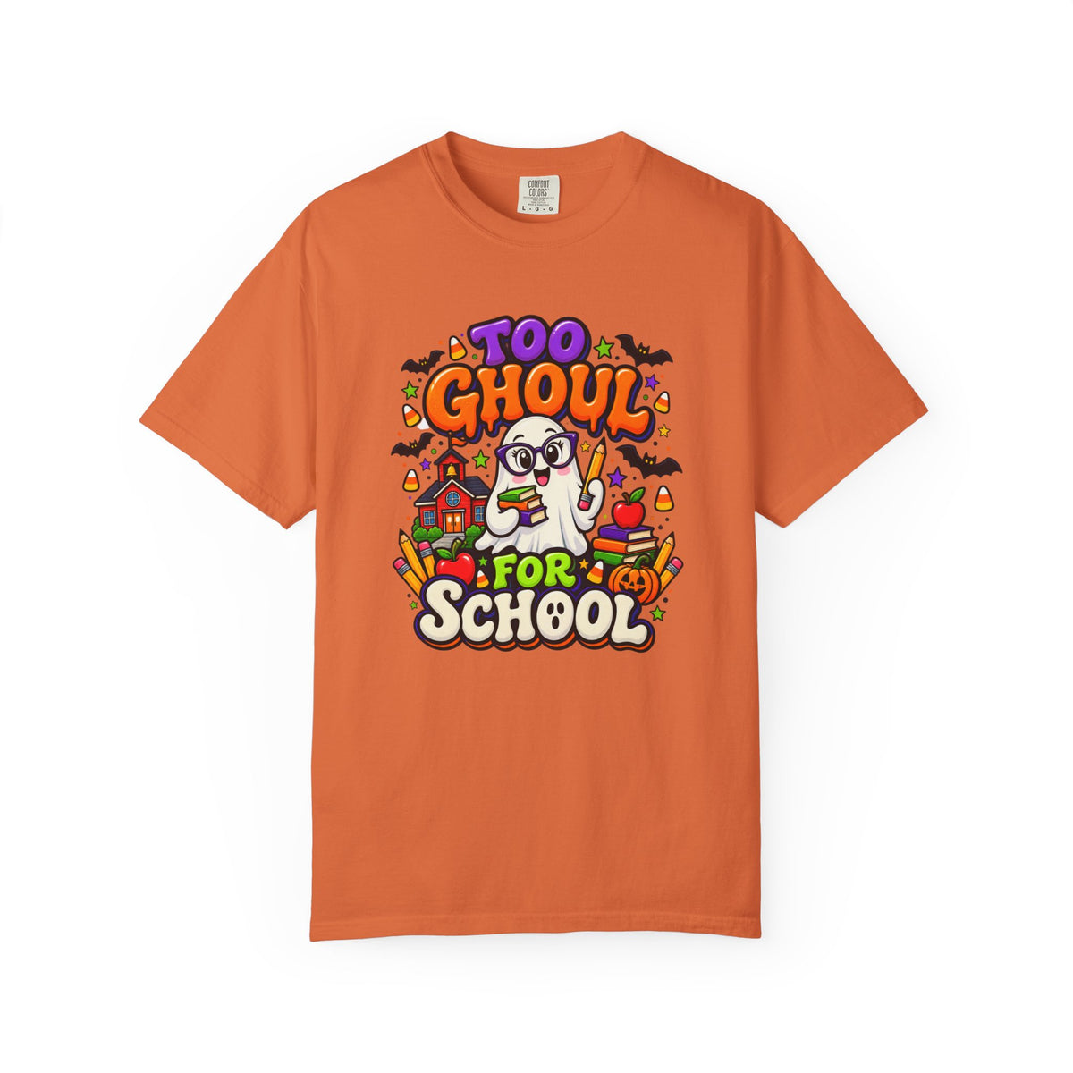 Too Ghoul for School T-Shirt — Cute Halloween Ghost Back-to-School Tee