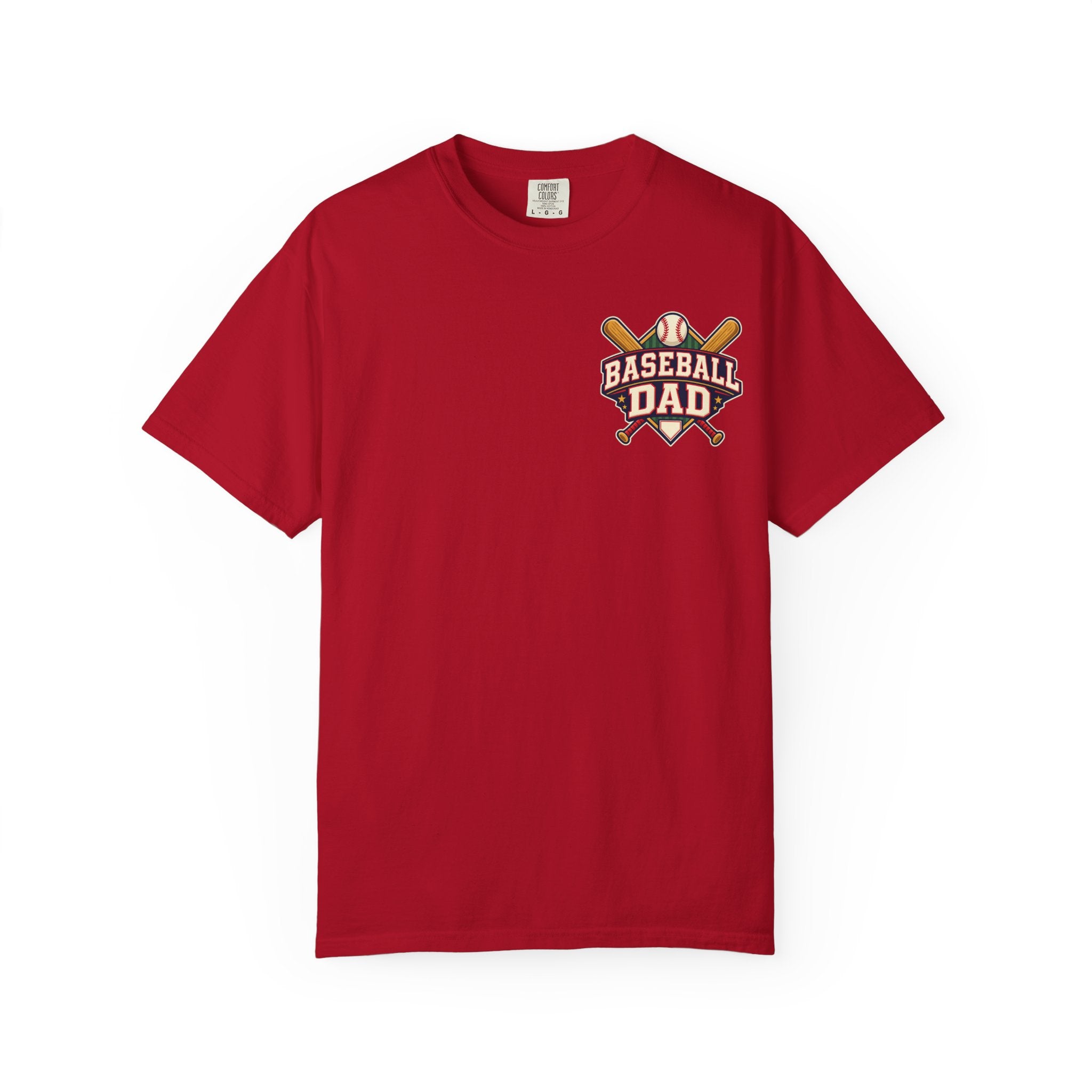 Vintage Baseball Dad Comfort Colors® Front and Back Tee ⚾