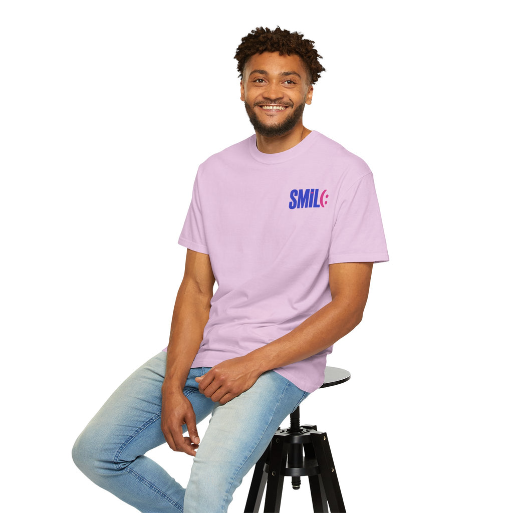 SMIL(: It’s Free Garment-Dyed Graphic Tee