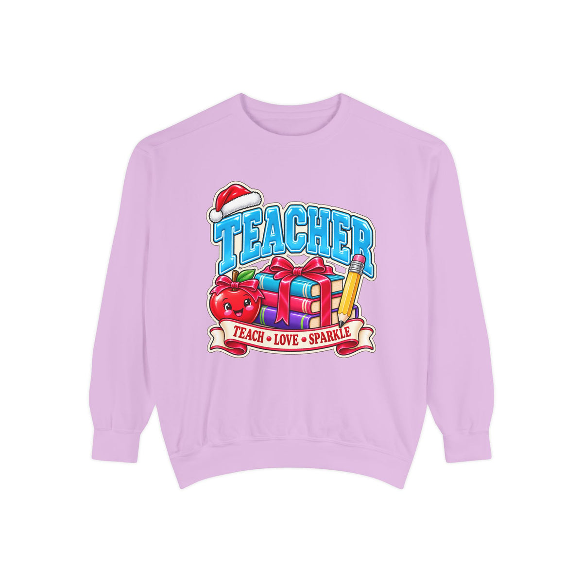Teach • Love • Sparkle Christmas Teacher Sweatshirt