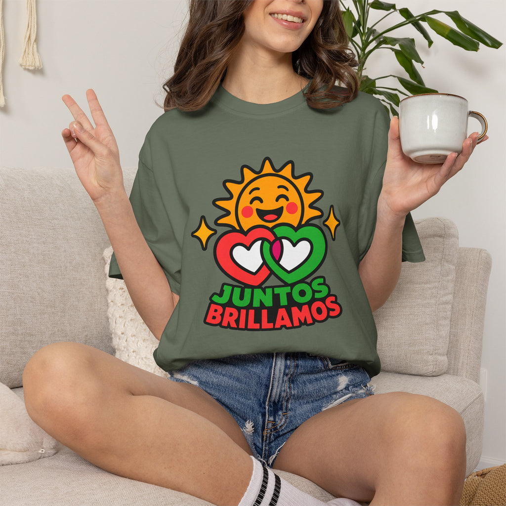 Juntos Brillamos Latino Heritage Heavyweight Tee ☀️❤️